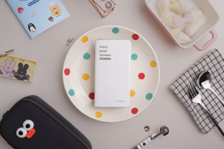 สมุดโน๊ต Ropamoda mini PVC Monthy planner สีเทา_3